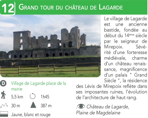 Le Grand Tour du Chateau de Lagarde