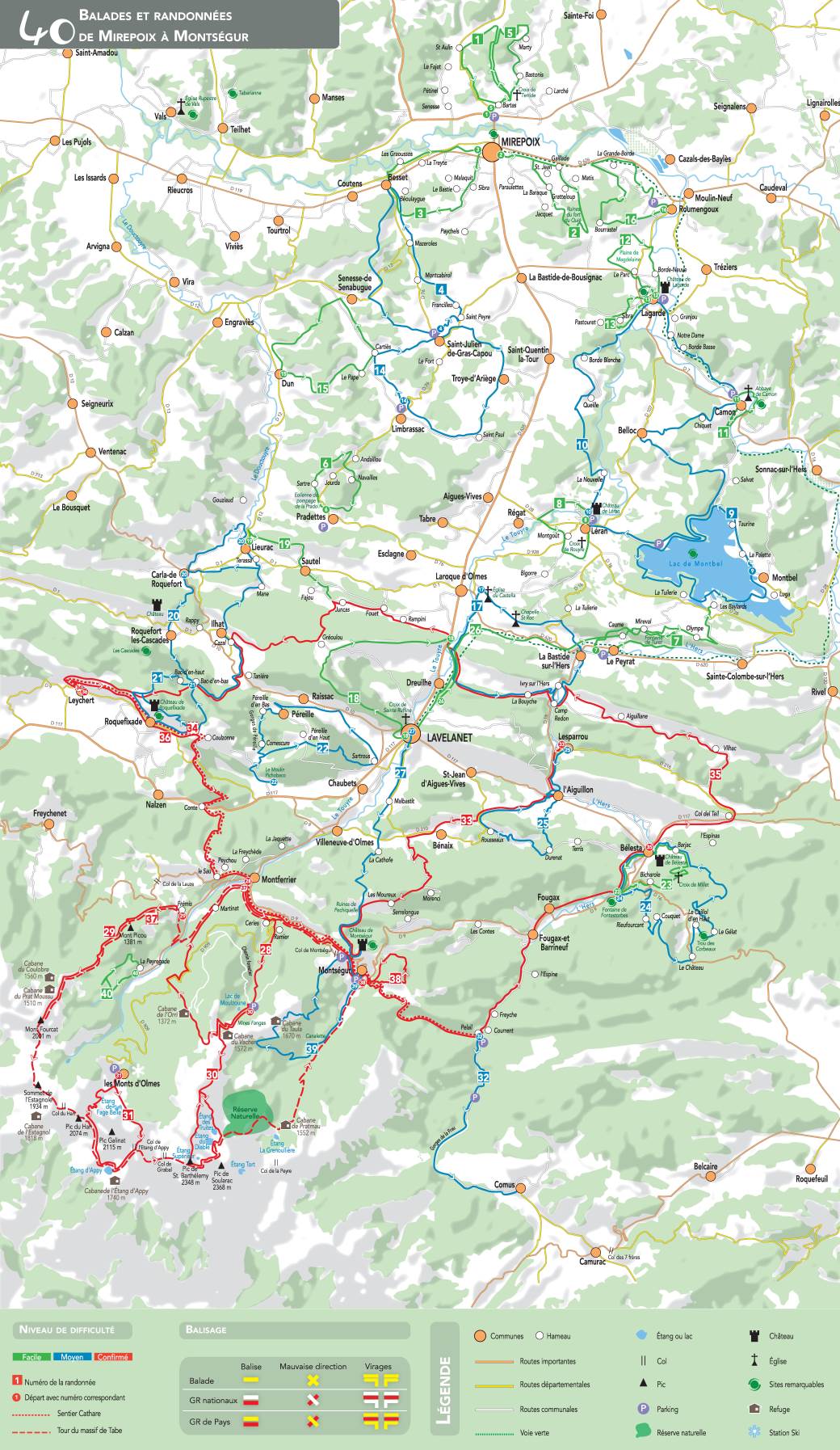 40 Balades et Randonnées en Pyrénées Cathares